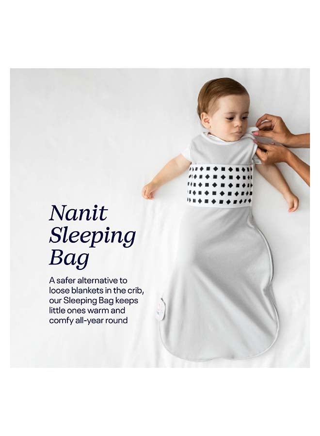 Nanit Breathing Wear Sleeping Bag - 100% Cotton Baby Sleep Sack - Works with Nanit Pro Baby Monitor to Track Breathing Motion Sensor-Free, Real-Time Alerts, Size X-Large, 18-24 Months, Pebble Grey - Image 4